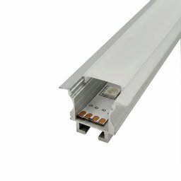 Ugradni aluminijumski profil za LED trake 25 × 19 mm sa žabicama (Boja profila: Siva)