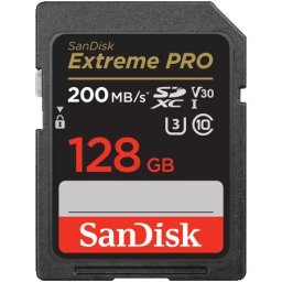 Sandisk extreme pro 128gb sdxc memory card, uhs-I, class 10, u3, v30 ( sdsdxxd-128g-gn4in )