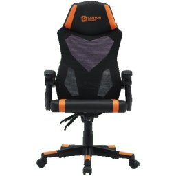 Canyon gaming chair flow mch01 mesh black orange ( cne-mch01 )