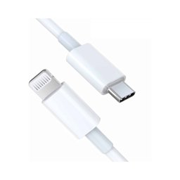 E-GREEN kabl 3.1 USB tip C na iPhone Lighting 5,6,7 2.4 A, 2m beli