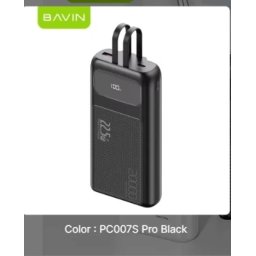 Bavin Power bank 20000mAh 22,5W Type C & Ligtning kabl crna ( 90313 )