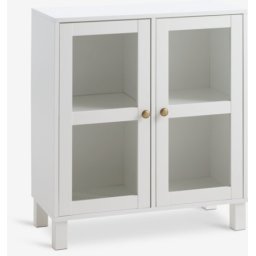 Zidni element modul vitrina bela