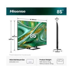 Hisense 85 inča 85E8S ULED Mini LED 4K UHD Smart TV