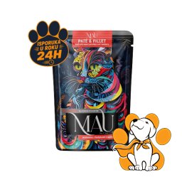 Mau Pate & Fillet Adult Beef 85g, Ukusna Vlažna Hrana Sa Govedinom