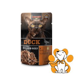 Leonardo Duck With Pulled Beef 70g, Sočna Vlažna Hrana Za Mačke Bogata Pačetinom