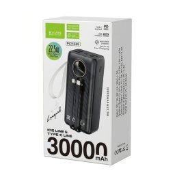 Bavin Power Bank 30000 mAh 22.5W type USB A + type C crna ( 90338 )