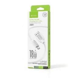 Bavin kabl 18W Type USB A na Type Micro 1m bela - CB367 ( 90145 )