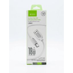Bavin kabl 18W Type USB A na Type C 1m bela - CB367 ( 90147 )