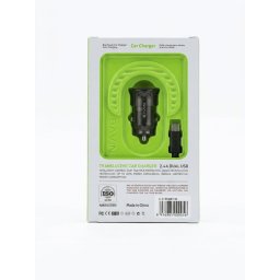 Bavin PC887 Auto punjač 2*Usb A + kabl Micro siva ( 90075 )
