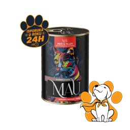 Mau Pate & Fillet Adult Beef 400g, Pašteta Bogata Govedinom Za Mačke