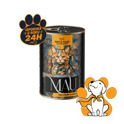 Mau Pate & Fillet Adult Turkey 400g, Ukusna Vlažna Hrana Za Mačke Sa Ćuretinom