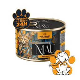 Mau Pate & Fillet Adult Turkey 185g, Konzerva Za Mačke Sa Ukusnom Ćuretinom