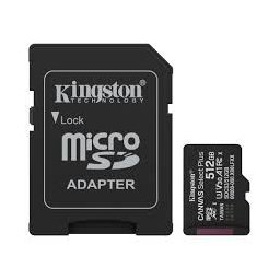 Kingston MEM SD MICRO 512GB Canvas Select Plus + Adapter SDCS3, 512GB