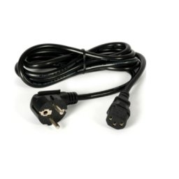 KABL naponski CEE 7/7, 1.8m, crni, 3x1mm