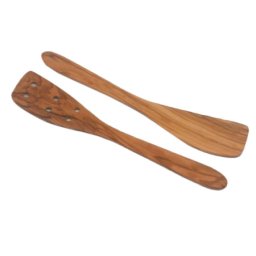 Wood holz špatula kuhinjska rupice dužina 32cm ( A 75 ) maslina