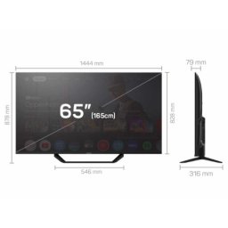 Tesla 65E655BUS/D-LED/65"/UHD/Smart/Google TV/crni Televizor ( 65E655BUS )