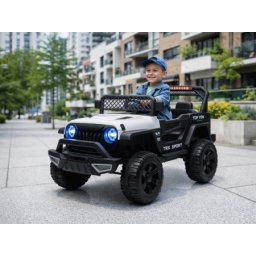 Dečiji džip na akumulator Wrangler Beli (12V)