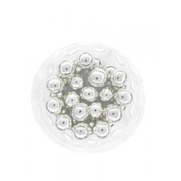Dekorativne perle SREBRNE 12mm 50g