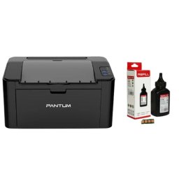 Laserski štampac Pantum P2500W + punjenje tonera sa čipom Pantum PA-200B za 3200 str.