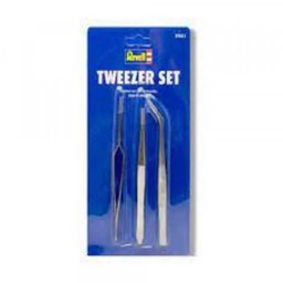 Revell maketa revell tweezer set (1x straight/curved/self-close) ( RV39063 )