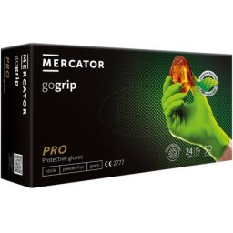 Mercator medical jednokratne rukavice gogrip pro zelene bez pudera veličina l ( rp3006200l )