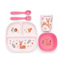 Bbo set za hranjenje – pink deer ( 45358PD )