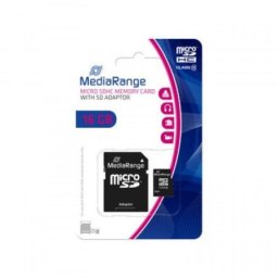 Mediarange 153490 16gb micro sdhc+adpter/c10