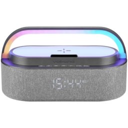 Volkano Dawn VK-3132-GR Zvučnik+Alarm+Wireless punjač za mob