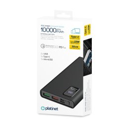 Power Bank Platinet PMPB10WQC726B 10000 mAh