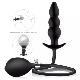 Silikonski naduvavajući analni butt plug (podesiv)