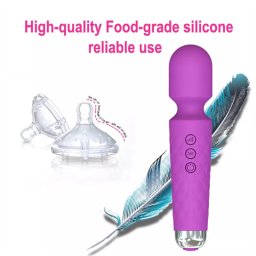 Mini AV Wand vibrator (vodootporan, 20 brzina) pink