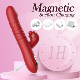 Rabbit vibrator sa potiskom, rotacijom i lizanjem