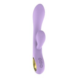 Premium zeka vibrator sa zlatnim prstenom LJUBIČASTI