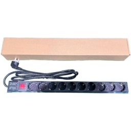 ExeLink Razvodni PDU panel za rack 19 in, sa 10 uticnih mesta, kabl 2m (aluminijum)