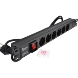 ExeLink Razvodni PDU panel za rack 19 in, sa 6 uticnih mesta, kabl 2m (aluminijum)
