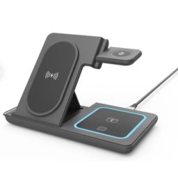 TA-WPC31A-01-BK Gembird Sklopivi bežièni punjaè 3 u 1, 15 W, Apple Watch, crni