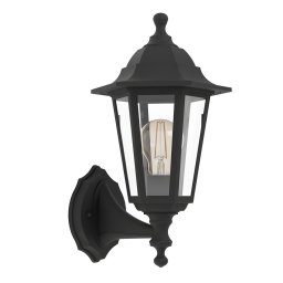 SPOLJNA ZIDNA LAMPA FENJER 1XE27 OLGIATA 74169 UP CRNA ECO EGLO