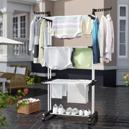 Vertikalni sklopivi sušač za veš sa točkićima, ModernHome