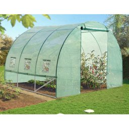 BAŠTENSKI PLASTENIK 3-SEGMENTNI 3 X 2 X 2 M ZELENI SA OPCIJOM DODATNE VENTILACIJE 3910