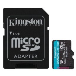 Kingston 128GB Canvas Go Plus U3 V30 A2, SDCG4/128GB Micro SD