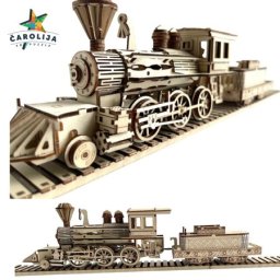 3D drvena puzla - Parna lokomotiva II ( 9249)