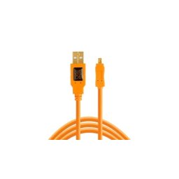 Tether tools cu8015org pro usb 2.0 to mini-b 8-pin, 15(4,6m) ( cu8015-org )