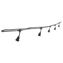 EUROLAMP spoljna girlanda sa 20 grla E27, 10+1 m, IP64, crna ( 147-47091 )