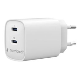 Gembird TA-UC-2C-PD45-01-W 2-port 45 W USB fast charger