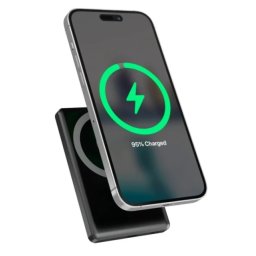 Gembird PB10-WPC15M-LCD-01 15 W magnetni beži?ni prenosni punja? LCD, 10000 mAh, crni