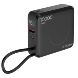 Gembird PB10-WPC15-LCD-01 20 W prenosni punja? sa brzim punja?em i beži?nim punja?em, 10000 mAh,crni