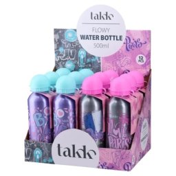 Takk flowy flašica za vodu aluminijumska 500ml devojčica miks ( 140000 )