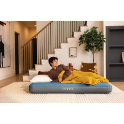 Intex Dura-Beam Prestige Downy Queen dušek na naduvavanje sa punjivom pumpom 203x152x25 cm ( 64189 )