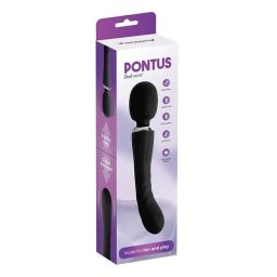 Dupli Wand vibrator Pontus Dual Black