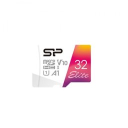 SILICON POWER TW 32GB MICRO TF SDHC UHS-I U1,A1,V10 COLOR C10+ADAP.
